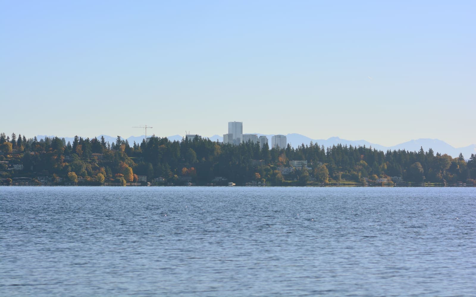 Downtown Bellevue skyline seen across Lake Washington
