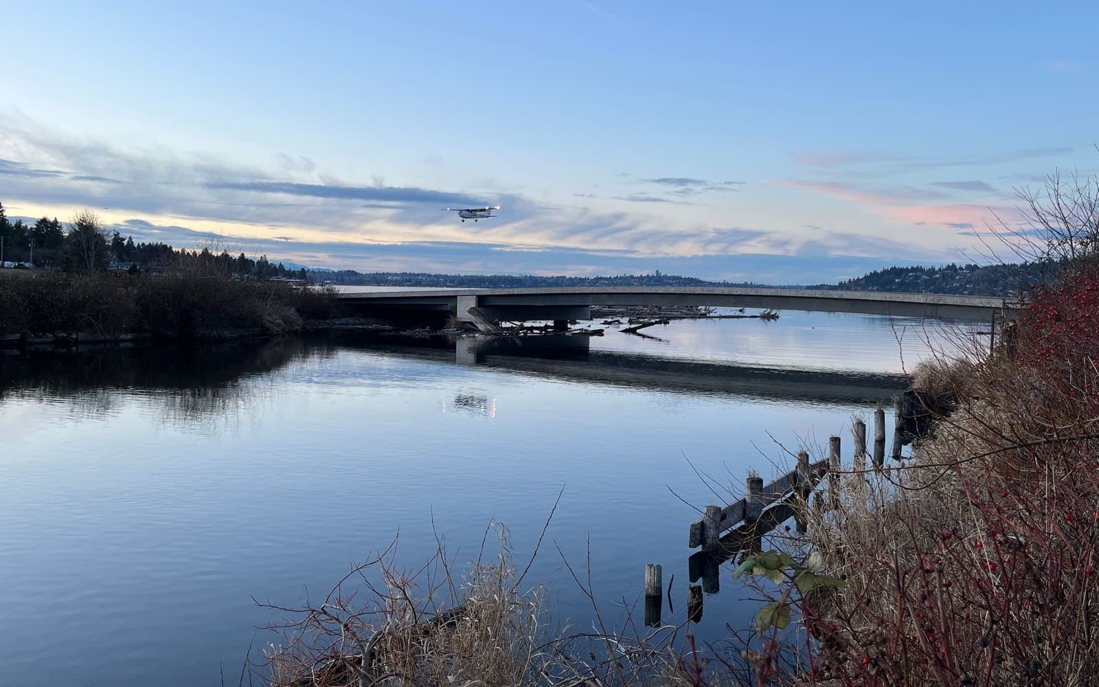 Cedar River mouth at Lake Washington in Renton