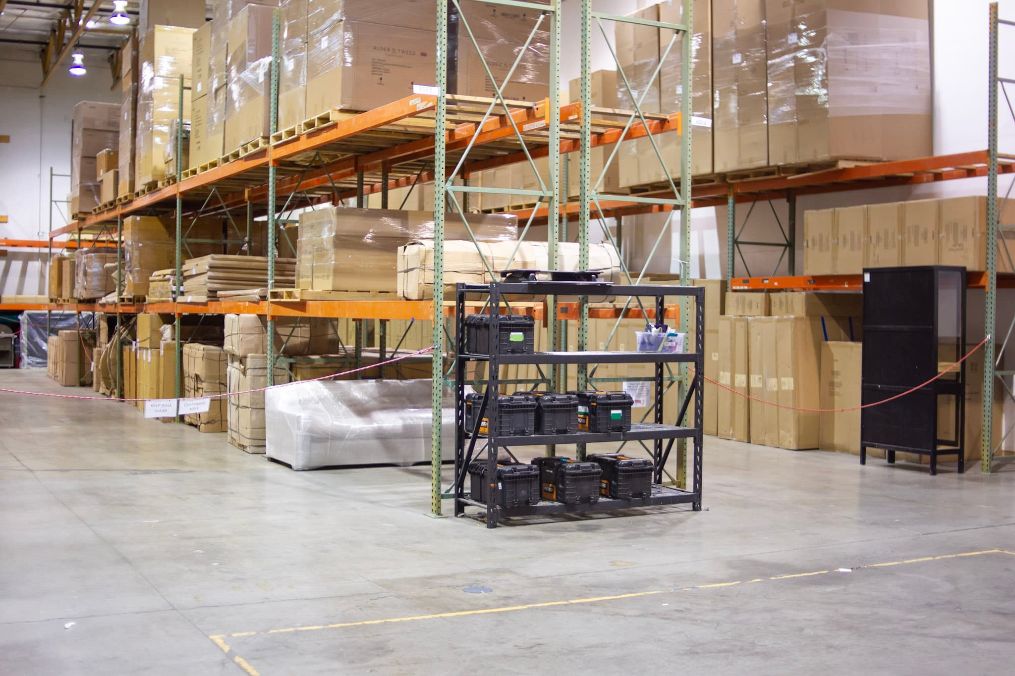 First Due Movers warehouse operations