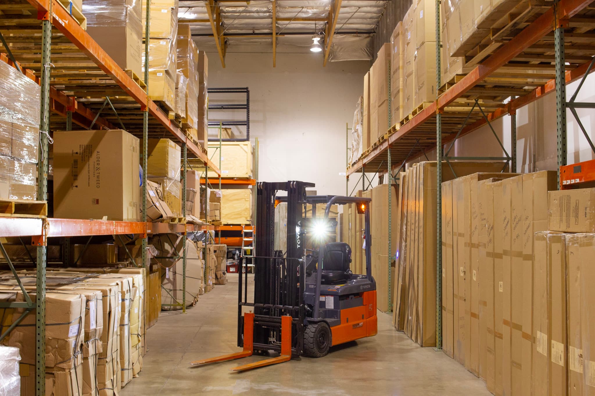 Warehouse storage area